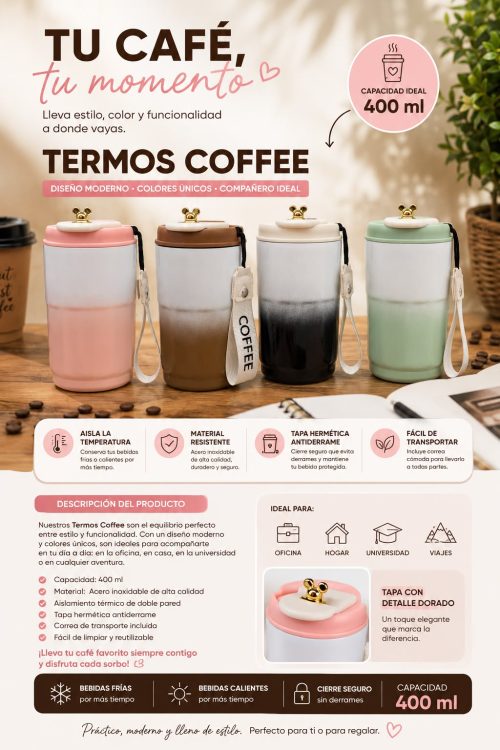 *TERMO PREMIUM PARA BEBIDAS CALIENTES