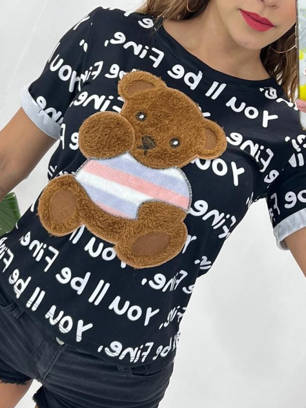 HERMOSA CAMISETA APLIQUE