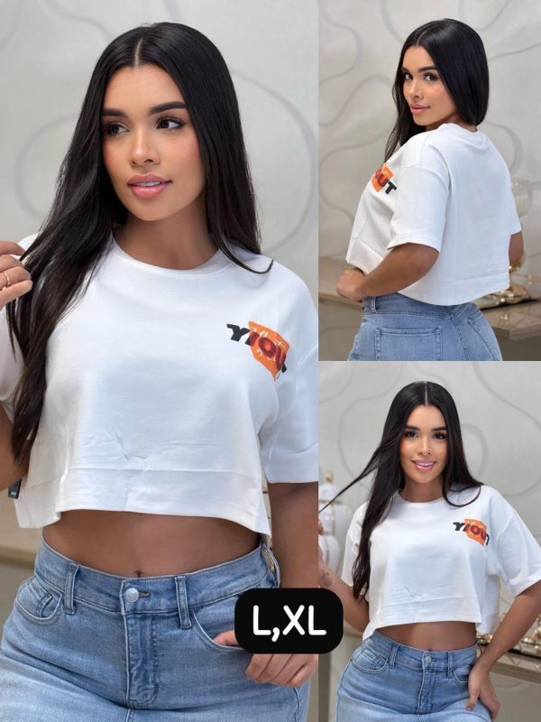 CAMISETA CORTA OVERSIZE