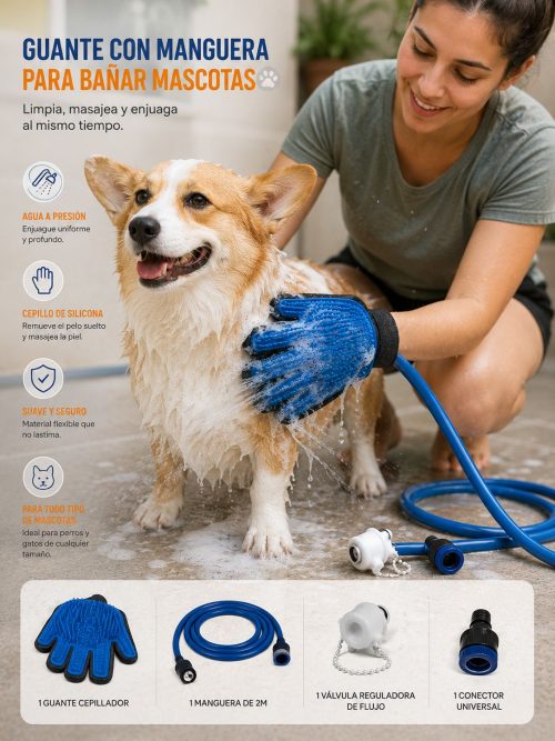 DUCHA PORTÁTIL PARA MASCOTAS