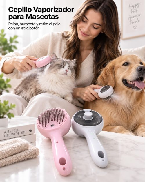 *CEPILLO VAPORIZADOR PARA MASCOTAS 🐶🐱✨