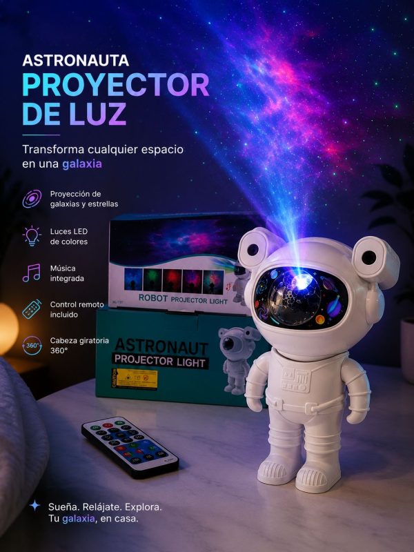 🌌🚀 ASTRONAUTA PROYECTOR DE LUZ