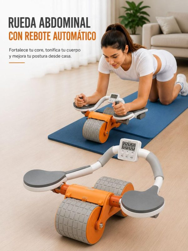 *RUEDA ABDOMINAL CON REBOTE AUTOMÁTICO