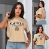 CAMISETA BLANCA ESTAMPADA DAMA