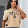 CAMISETA BLANCA ESTAMPADA DAMA