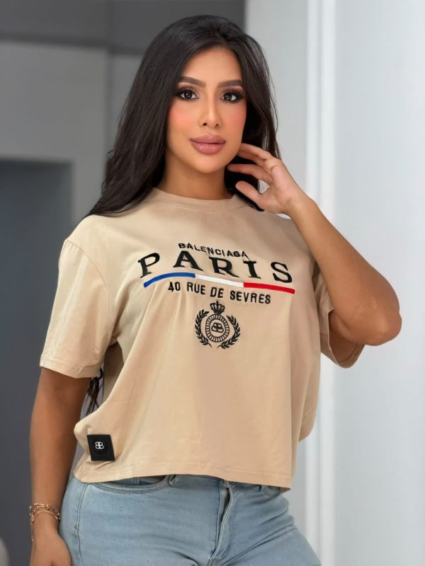 CAMISETA BLANCA ESTAMPADA DAMA