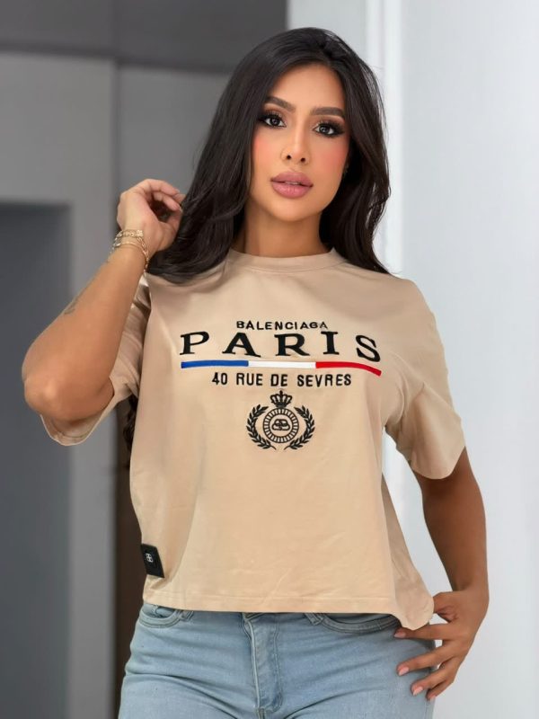 CAMISETA BLANCA ESTAMPADA DAMA