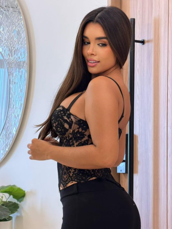CROP TOP DE ENCAJE DAMA