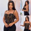 CROP TOP DE ENCAJE DAMA