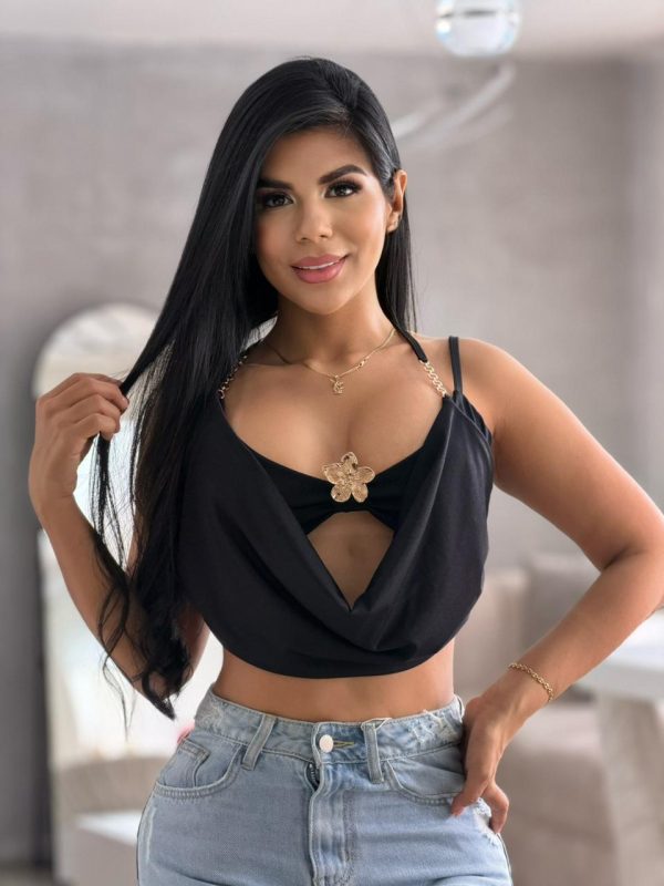 BLUSA TOP HERRAJE
